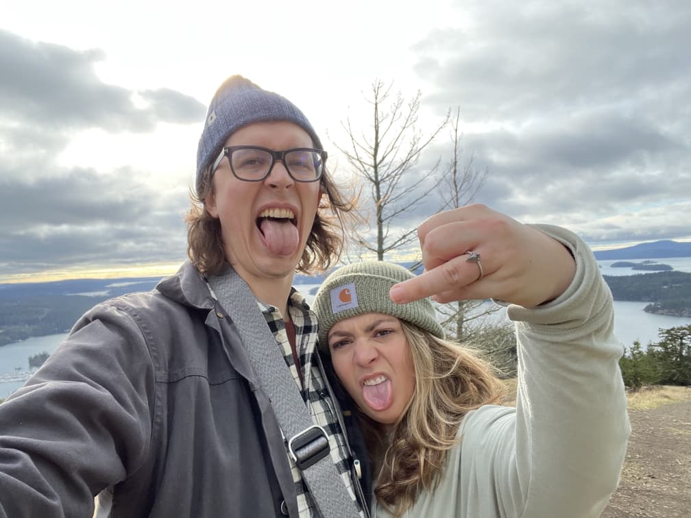 A ugly picture of Ian and Mimi